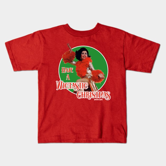 Have a Wigtastic Christmas Kids T-Shirt by Camp.o.rama